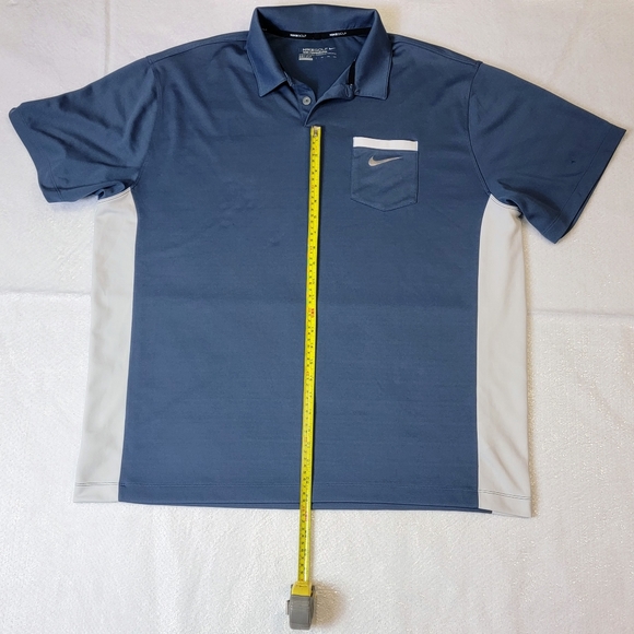 Nike Golf Tour Performance Dri-fit Polo Shirt XXL 2XL Blue - Picture 7 of 8